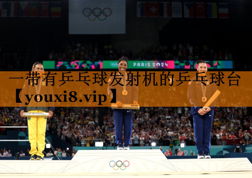 一带有乒乓球发射机的乒乓球台 一带有乒乓球发射机的乒乓球台